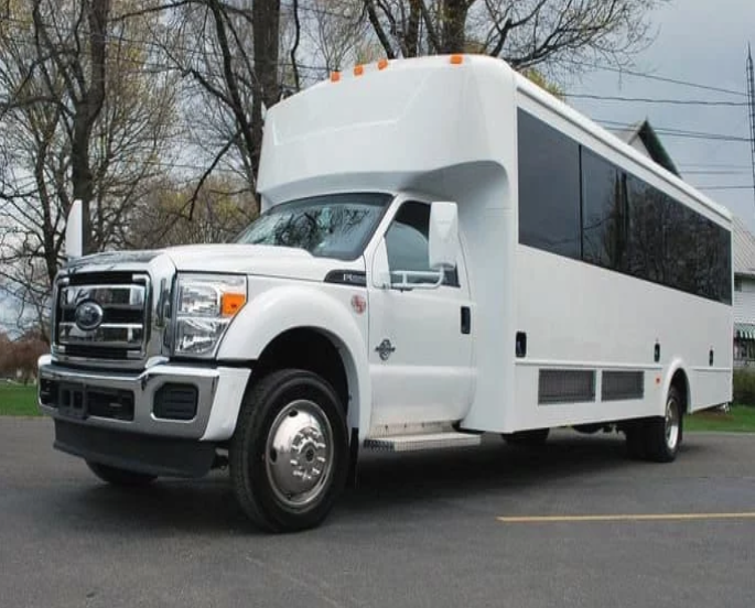 Luxury party bus for group transportation