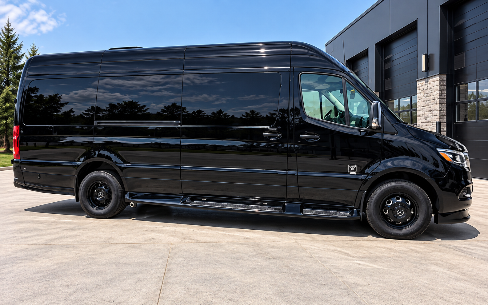 Exterior of Executive Sprinter luxury transportation